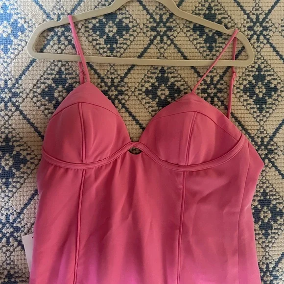 bardot tailored midi dress pink sorbet - Picture 4 of 5